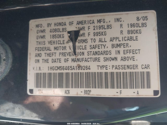 HONDA ACCORD 2.4 LX - 9