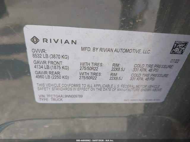 صورة 9 لـ 2022 Rivian R1T LAUNCH EDITION
