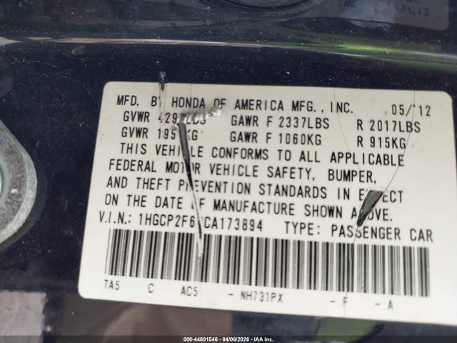 HONDA ACCORD 2.4 SE - 9