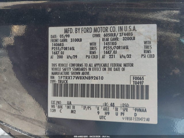 FORD F-150 LARIAT/WORK SERIES/XL/XLT - 9