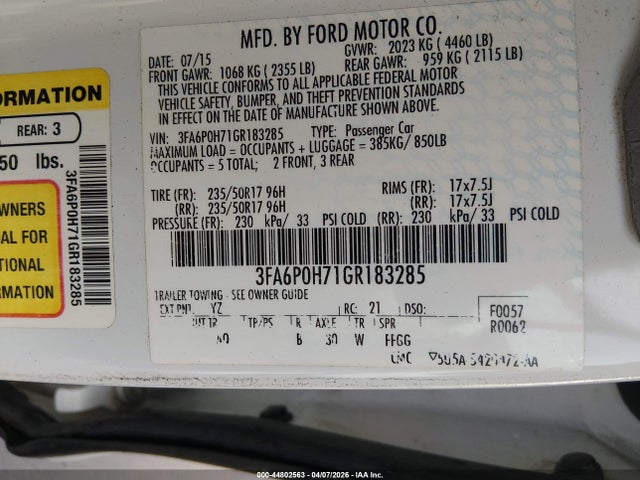 FORD FUSION SE - 9
