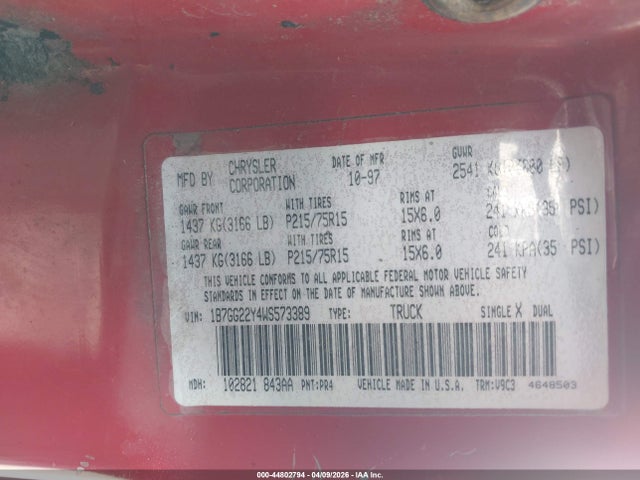 DODGE DAKOTA SLT/SPORT - 9