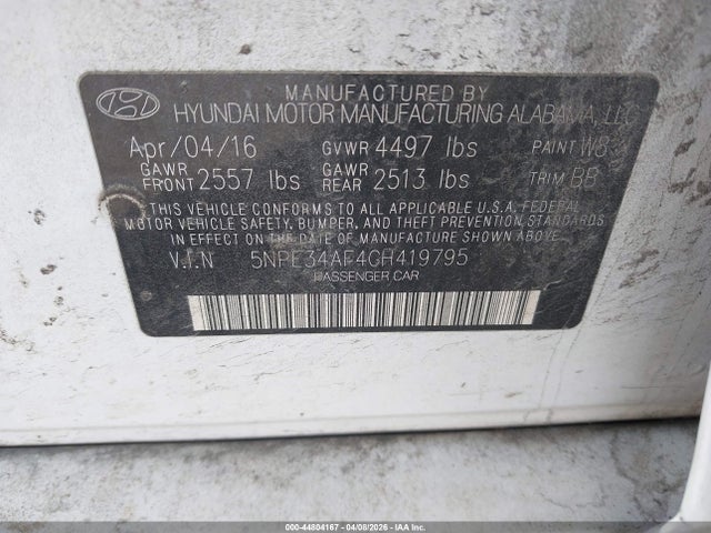 HYUNDAI SONATA LIMITED - 9