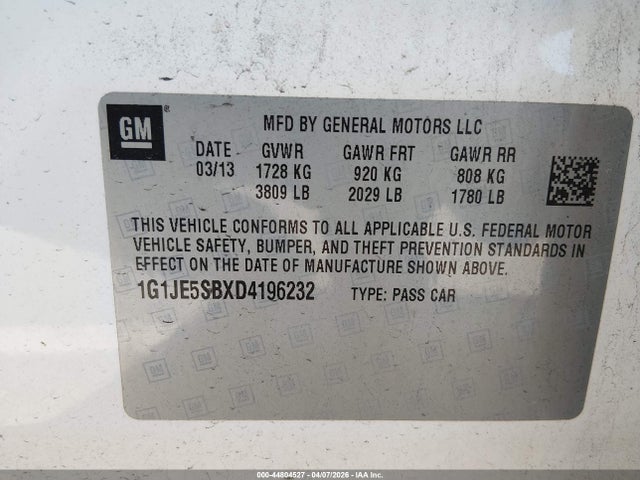 CHEVROLET SONIC LTZ AUTO - 9