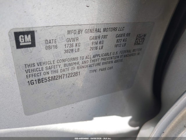 CHEVROLET CRUZE LT AUTO - 9