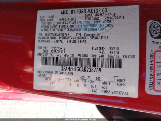 FORD FUSION SEL - 9