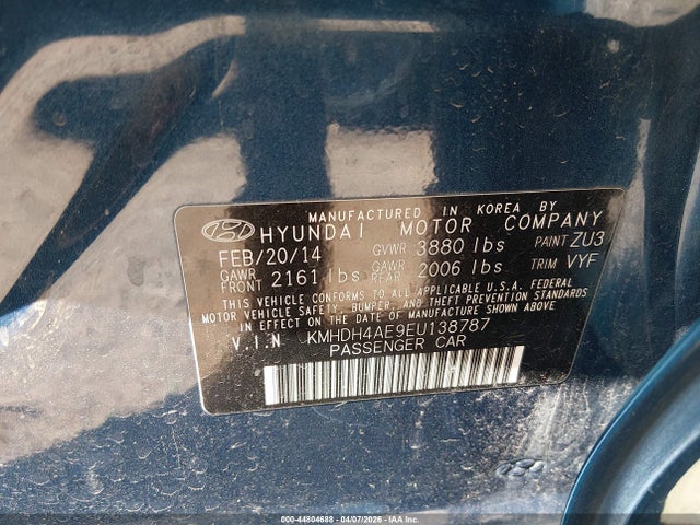 HYUNDAI ELANTRA LIMITED - 9