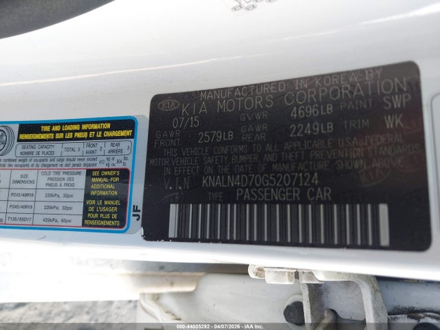 KIA CADENZA LIMITED - 9