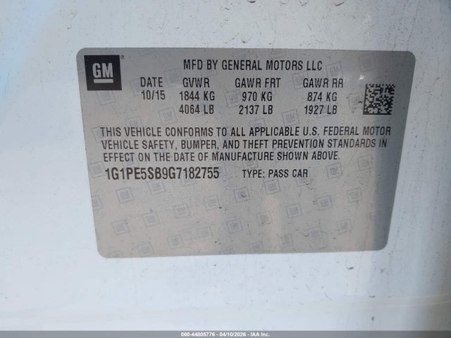 CHEVROLET CRUZE LIMITED 1LT AUTO - 9