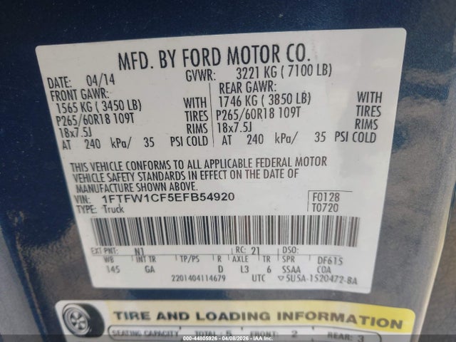 2014 FORD F-150 XLT — фото 9