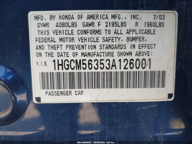 HONDA ACCORD 2.4 LX - 9