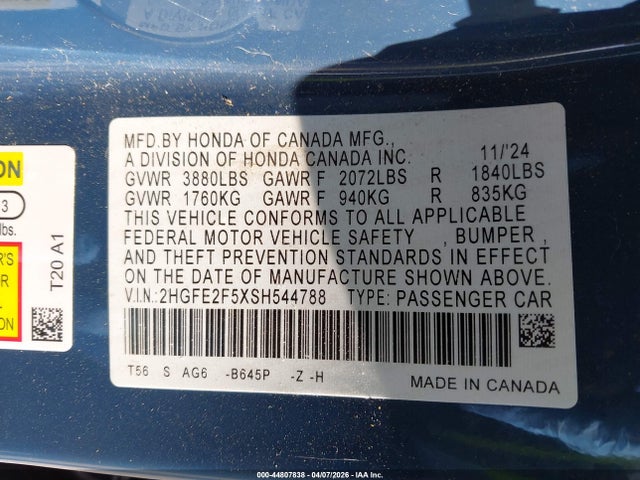 HONDA CIVIC SPORT - 9