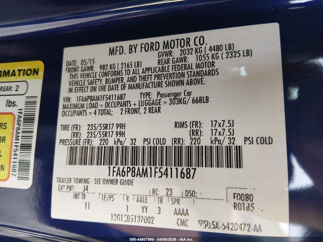 FORD MUSTANG V6 - 9