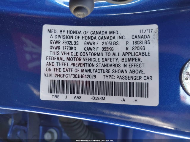 2018 HONDA CIVIC EX-T 9