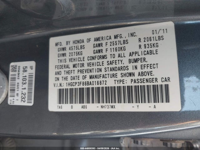 HONDA ACCORD 3.5 EX-L - 9