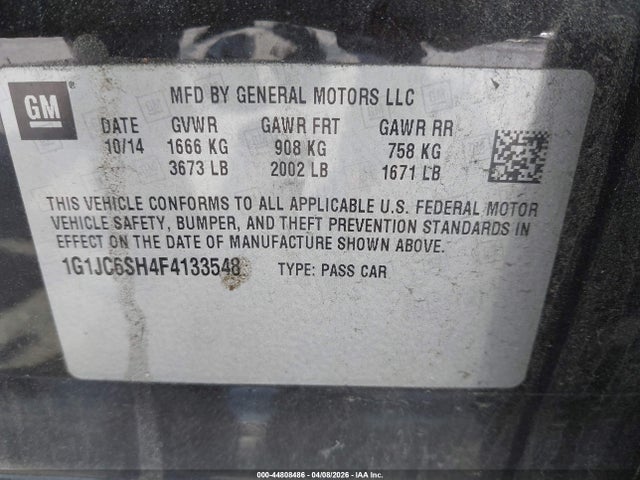 CHEVROLET SONIC LT AUTO - 9