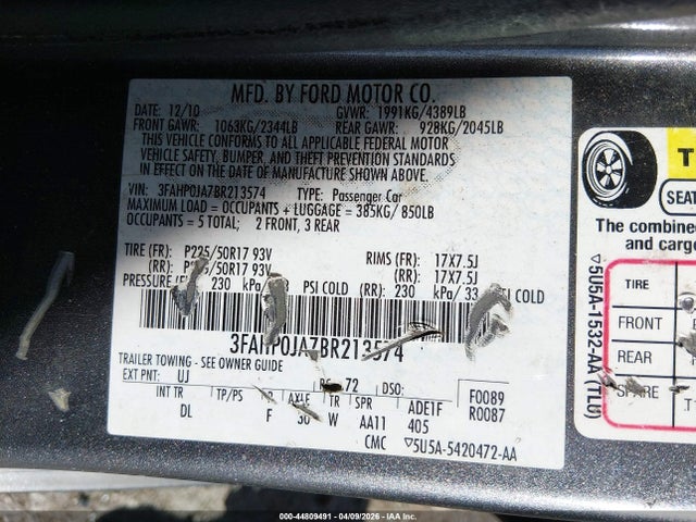 FORD FUSION SEL - 9