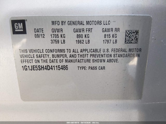 CHEVROLET SONIC LTZ AUTO - 9