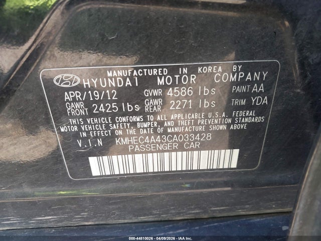 HYUNDAI SONATA HYBRID - 9