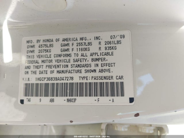 HONDA ACCORD 3.5 EX-L - 9