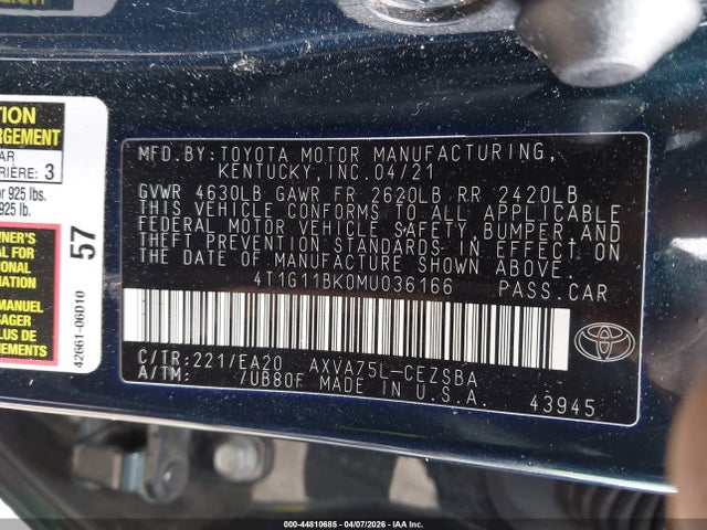 2021 Toyota CAMRY SE AWD — фото 9