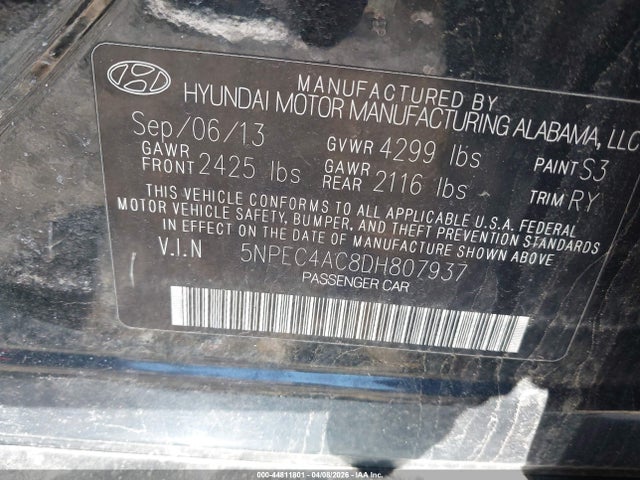2013 Hyundai SONATA SE — фото 9