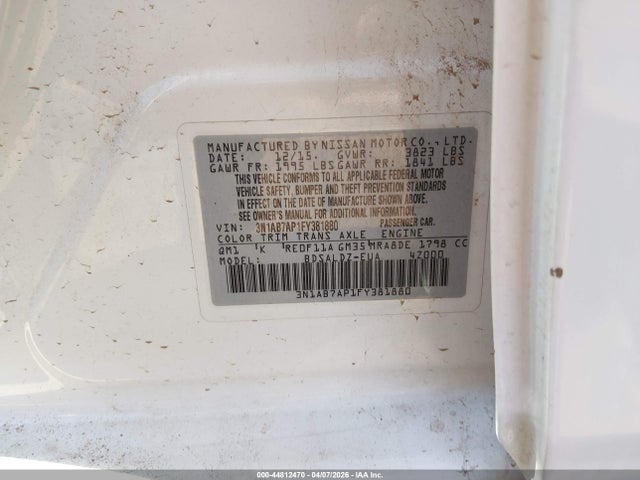 2015 Nissan SENTRA SV 照片 9