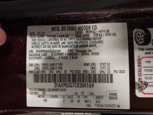 FORD FUSION SEL - 9