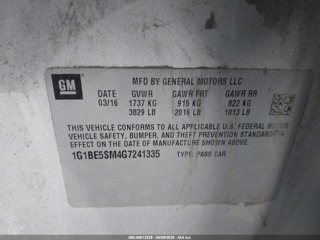 CHEVROLET CRUZE LT AUTO - 9