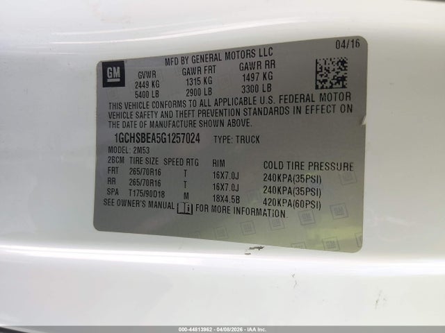 CHEVROLET COLORADO WT - 9