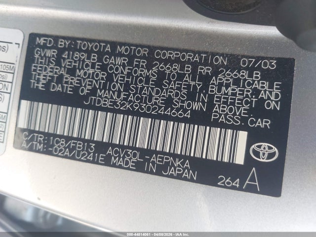 TOYOTA CAMRY - 9