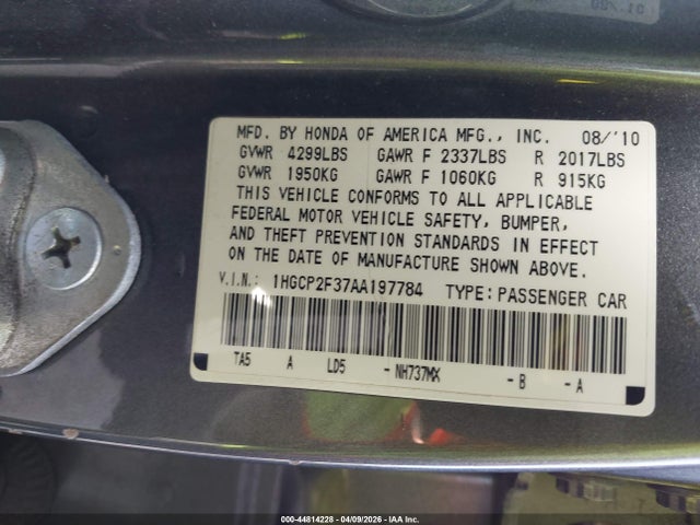 HONDA ACCORD 2.4 LX - 9