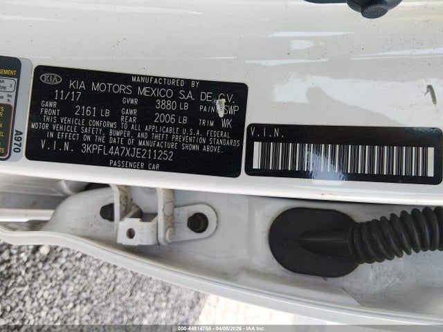 2018 KIA FORTE LX photo 9