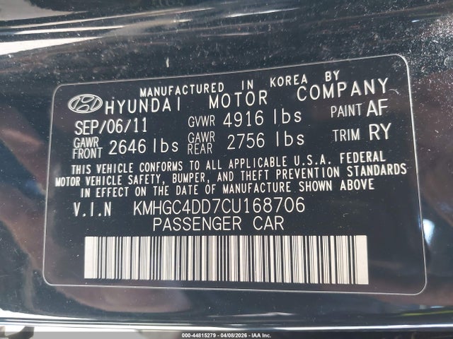 HYUNDAI GENESIS 3.8 - 9