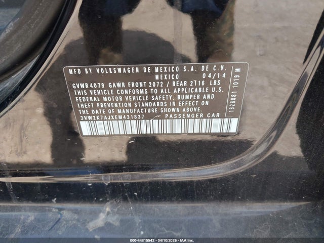 2014 Volkswagen JETTA 2.0L S 照片 9