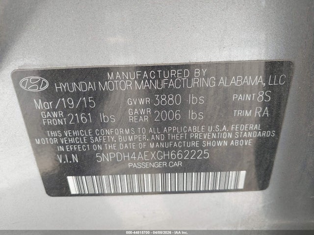 HYUNDAI ELANTRA LIMITED - 9