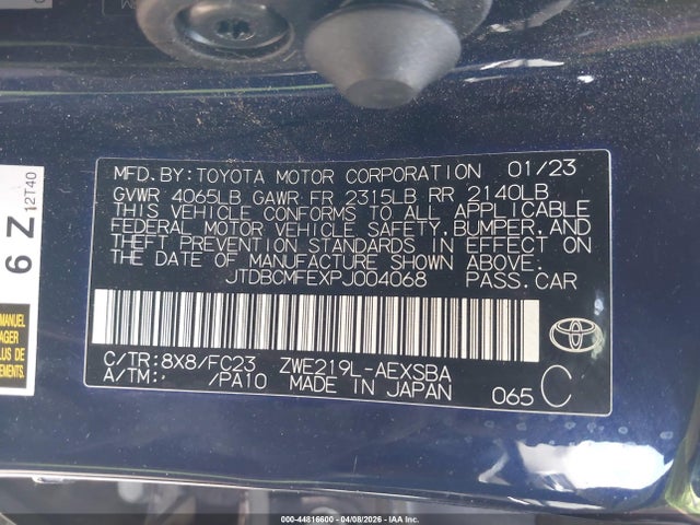 2023 Toyota COROLLA HYBRID SE 照片 9