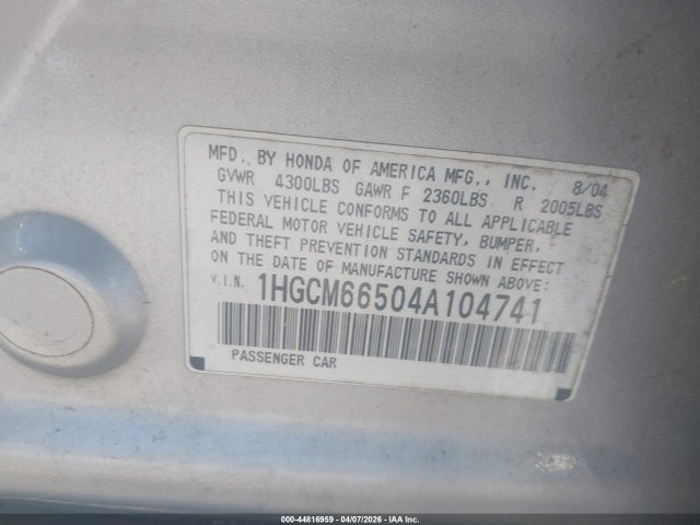 HONDA ACCORD 3.0 EX - 9