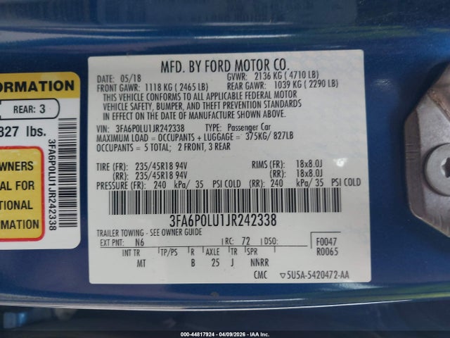 FORD FUSION HYBRID SE - 9