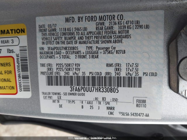 صورة مصغرة 9 لـ 2017 FORD FUSION HYBRID S
