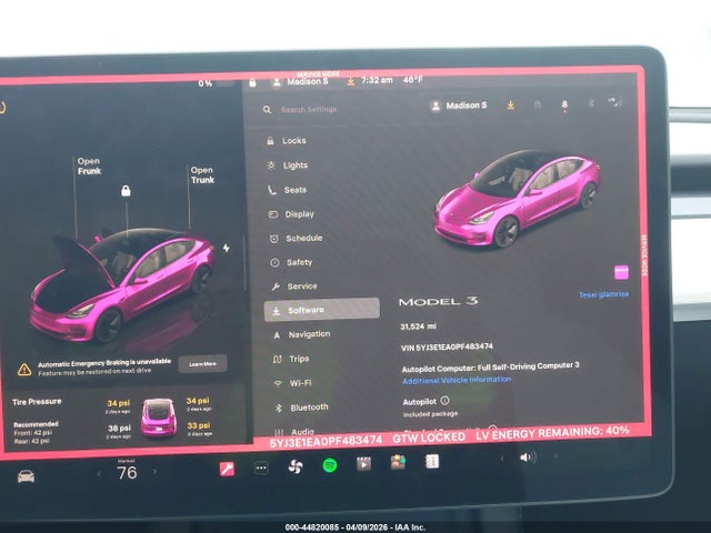 2023 Tesla MODEL 3 REAR-WHEEL DRIVE — фото 7