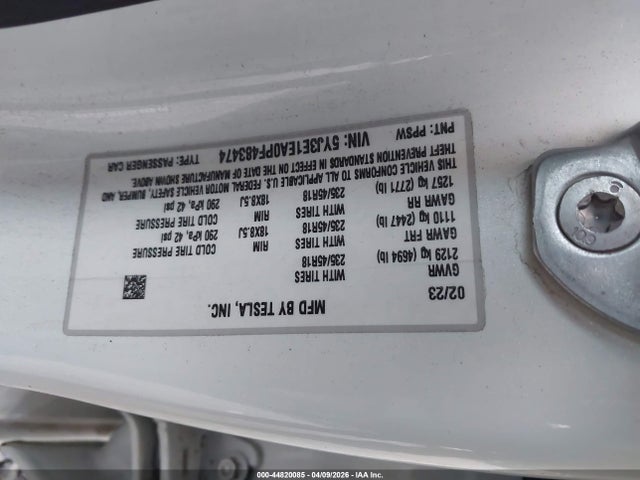2023 Tesla MODEL 3 REAR-WHEEL DRIVE — фото 9