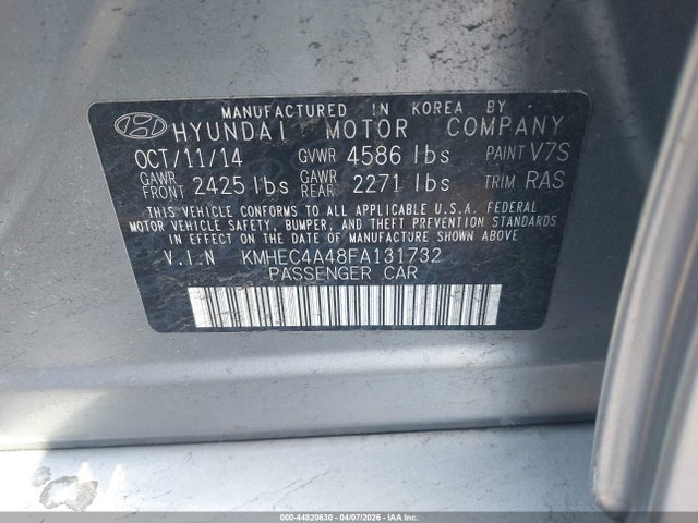 HYUNDAI SONATA HYBRID LIMITED - 9