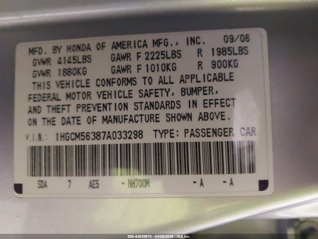 HONDA ACCORD 2.4 SE - 9