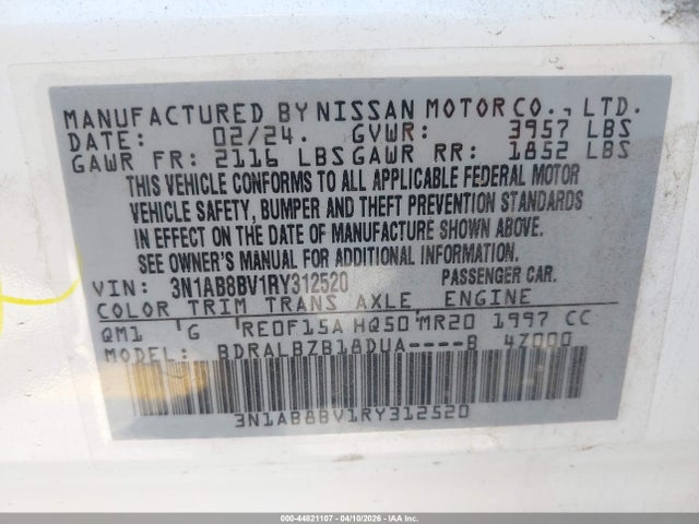 صورة 9 لـ 2024 Nissan SENTRA S XTRONIC CVT