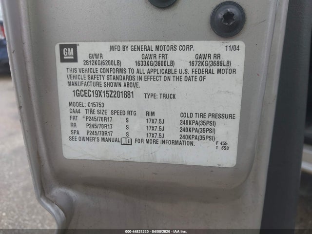 CHEVROLET SILVERADO 1500 WORK TRUCK - 9