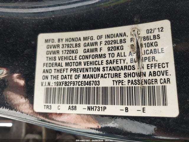 HONDA CIVIC EX-L - 9