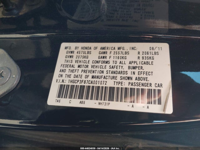 HONDA ACCORD 3.5 EX-L - 9