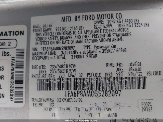 FORD MUSTANG V6 - 9