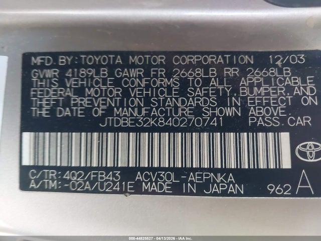 TOYOTA CAMRY - 9